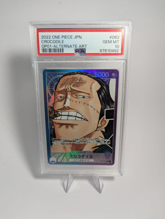 Crocodile - OP01 - PSA 10 LEADER ALT ART