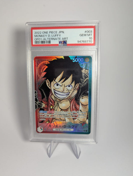 Monkey D. Luffy - OP01 - PSA 10 LEADER ALT ART