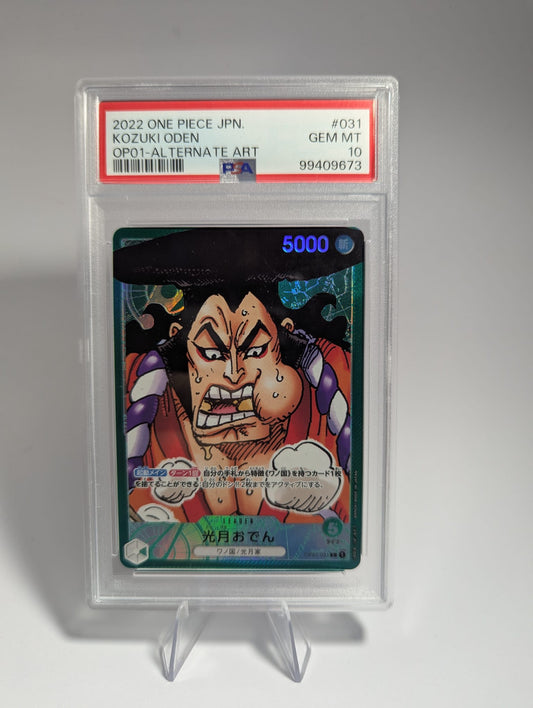 Kozuki Oden - OP01 - PSA 10 LEADER ALT ART